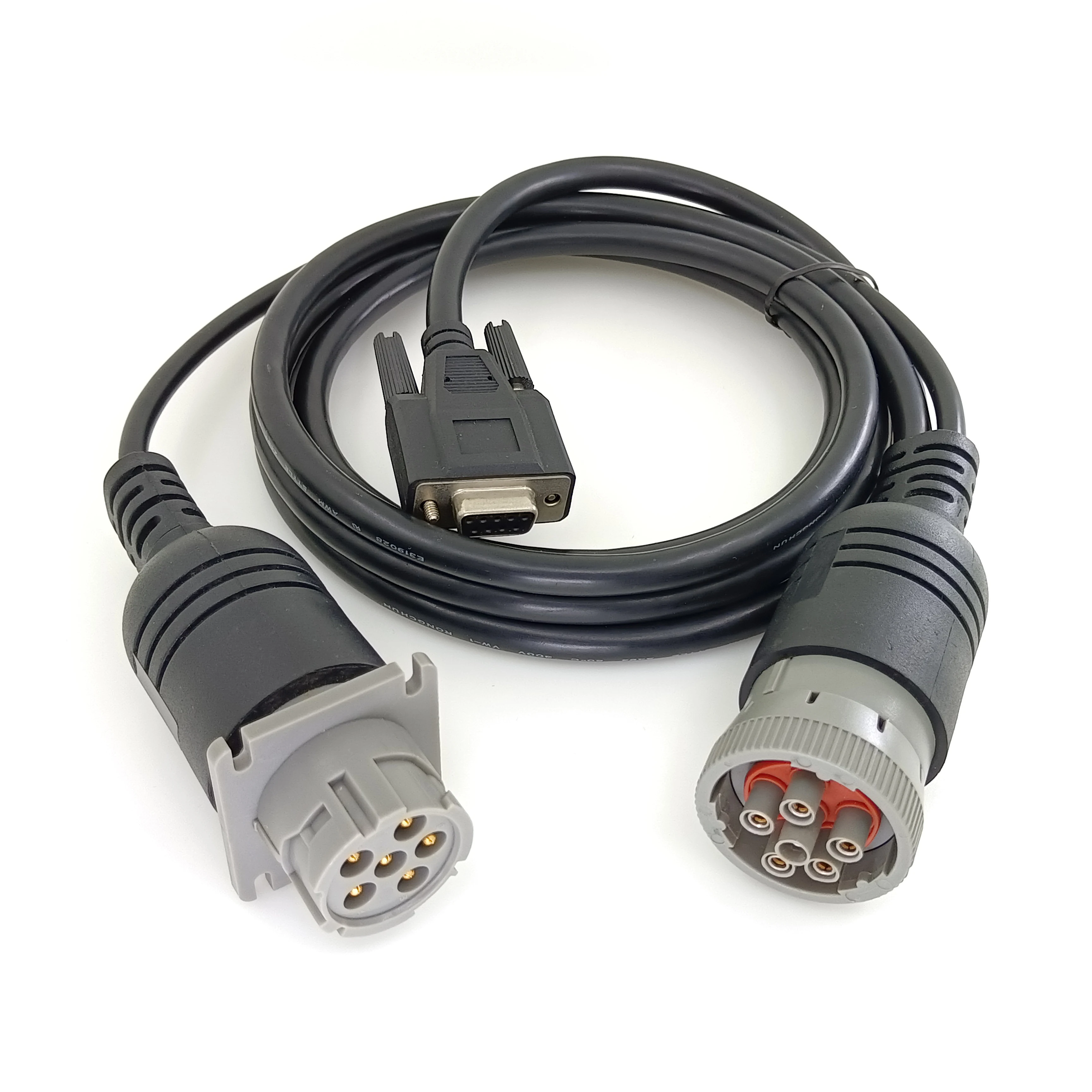 DB15 To J1939 Y Cable - 9-Pin & 14-Pin Truck Diagnostic Tool Cable 70CM For CAT ET3