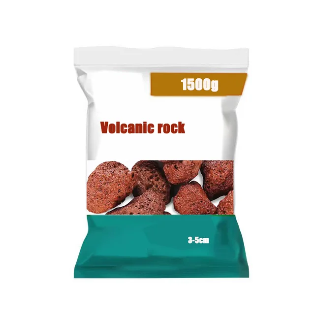 Red volcanic stone, potted plants cultivated volcanic stone soil particles
