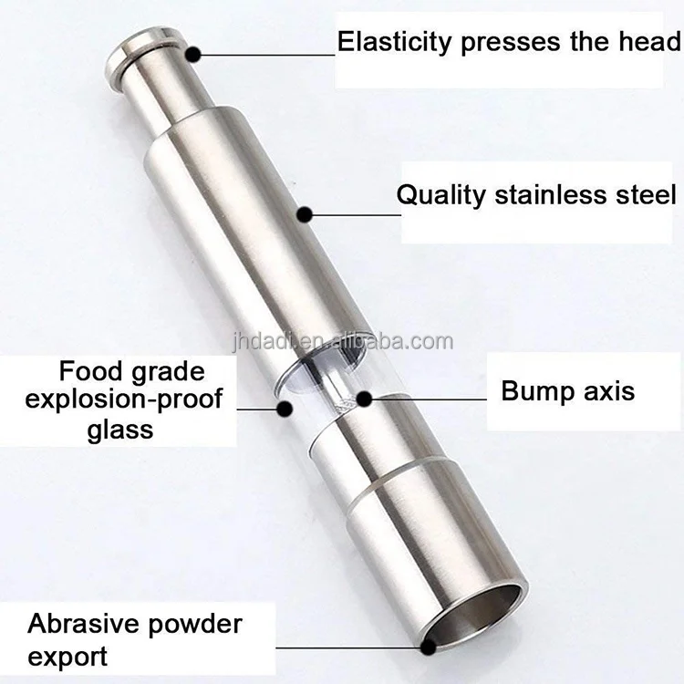 mini stainless-steel one-handed thumb push button