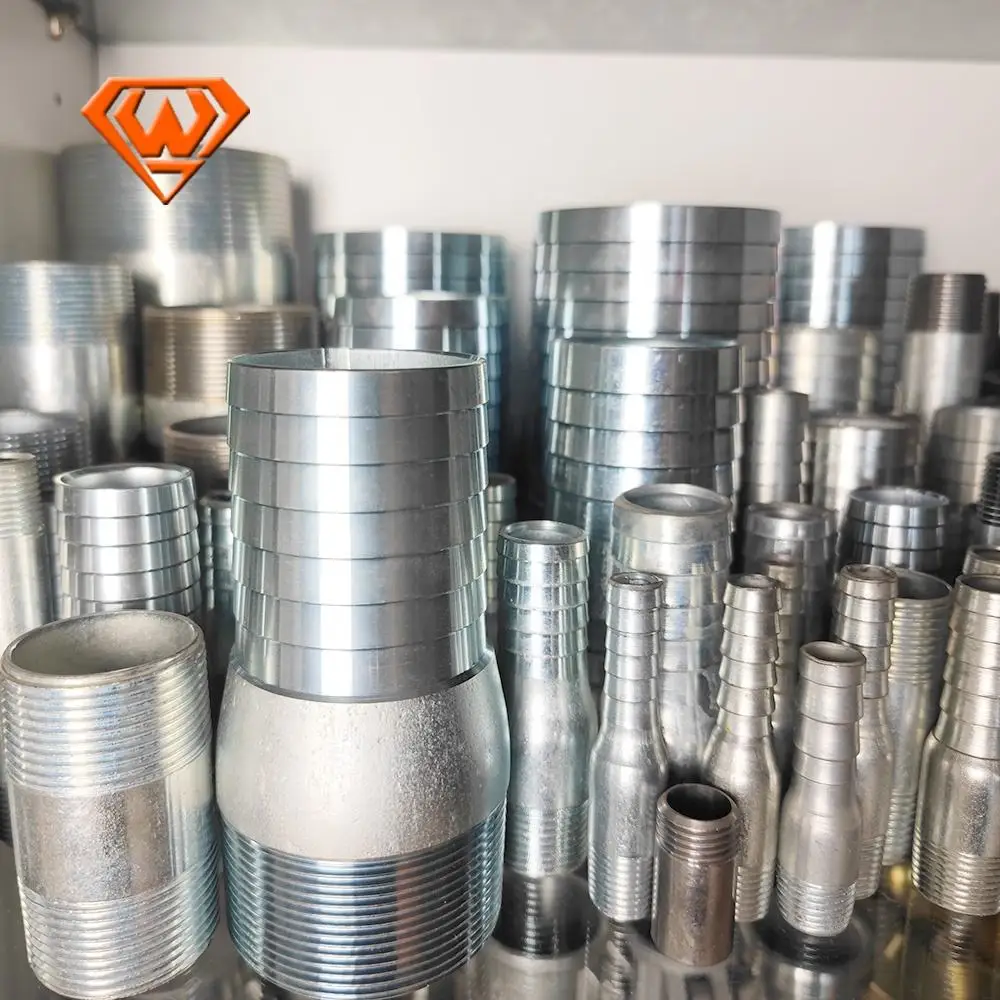 NPT/BSP Threaded Seamless POE PBE TOE TBE Equal Pipe Nipple PBE
