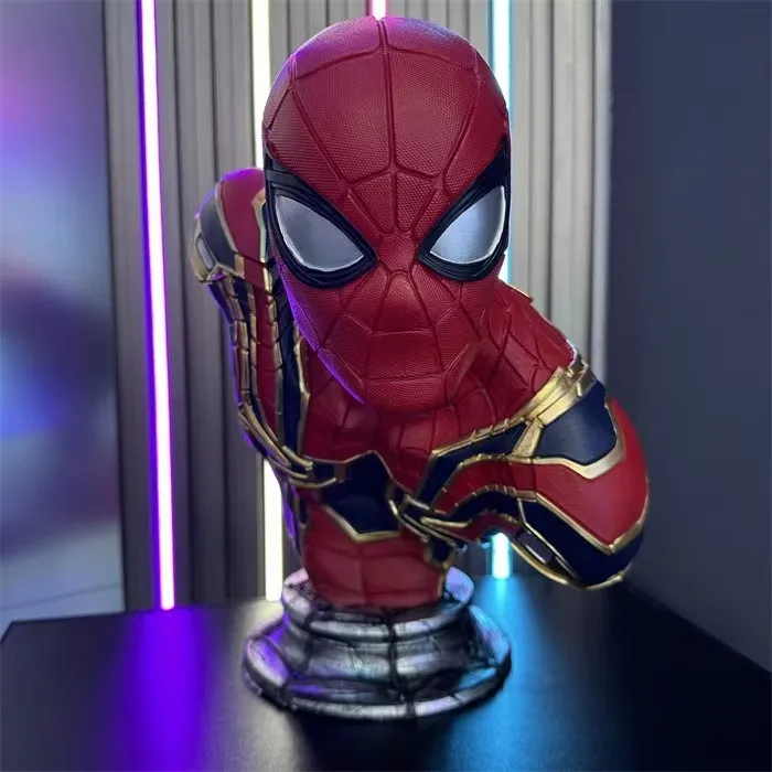 product avengers customizable resin crafts handmade iron man  amazing spider man bust for anime characters collectors-4
