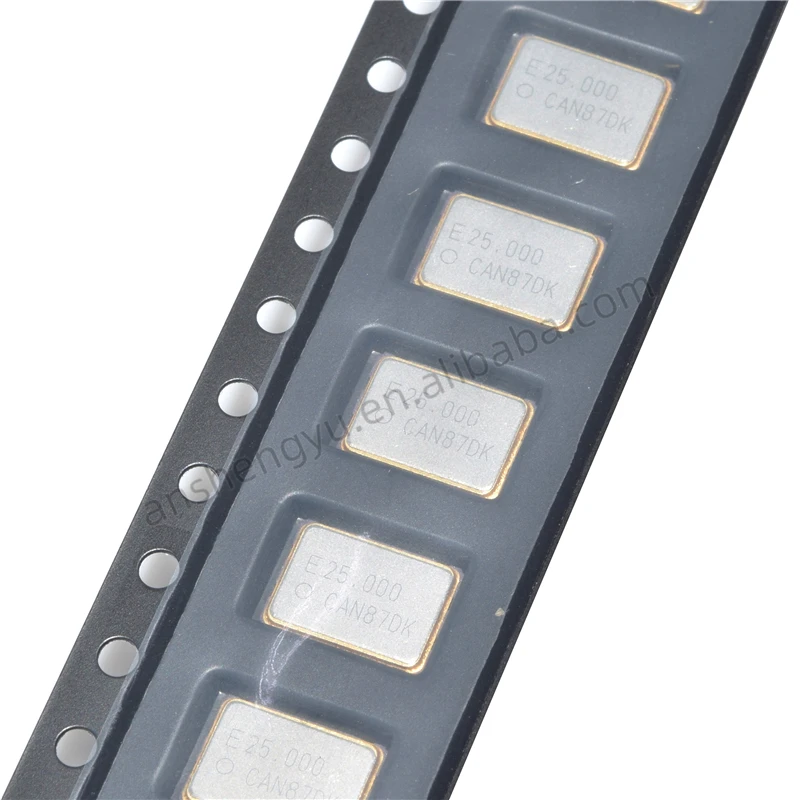 Copoer Кварцевый резонатор SG7050CAN 25,000000 МГц TJGA SMD модными принтами XO 25 МГц +-50ppm 15pF CMOS 1,8 V/2,5 V/3,3 V 4-контактный разъем поверхностного монтажа