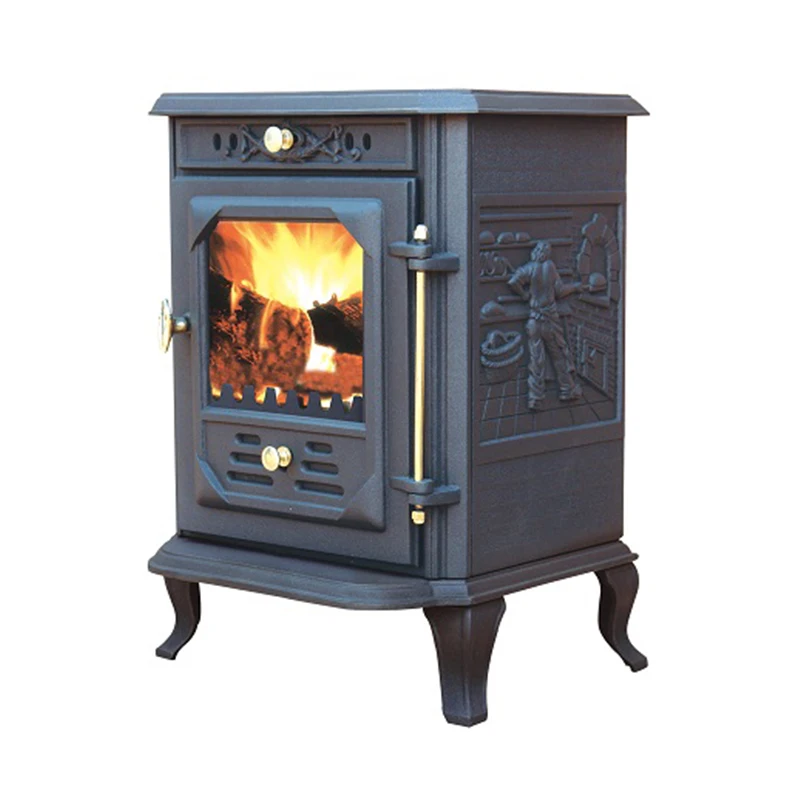 Factory Direct Fireplaces Cook Stoves Cast Iron Log Burner Wood Burning Oven