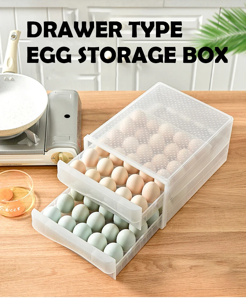 Wholesale Multifunctional PP Plastic Egg Packing Box Modern Square Design Flexible Usage Food Bag Packaging 30 Eggs Capacity