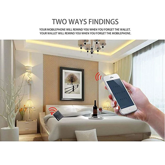 Smart LB Smart Anti-Lost GPS Wallet With Alarm Cowhide Leather Smart Wallet GPS