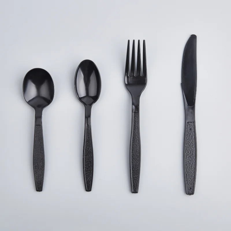 Custom Food Grade Heavy Duty Black Ps Fork Plastic Disposable Forks ...