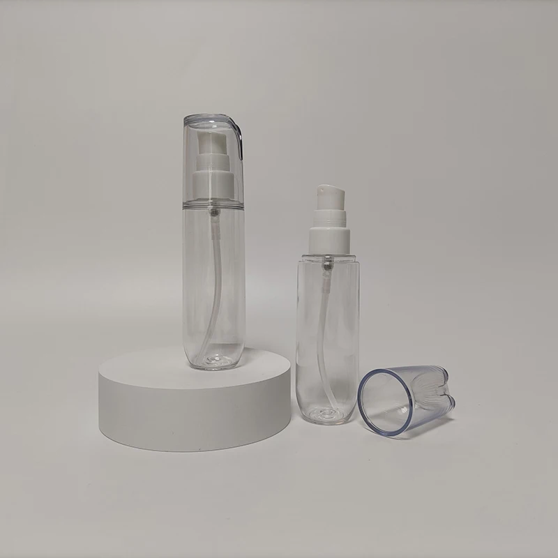 80ml Hot Sale New Product Transparent Custom Fine Mist Spray Bottle Plastic PET Packaging Bottle