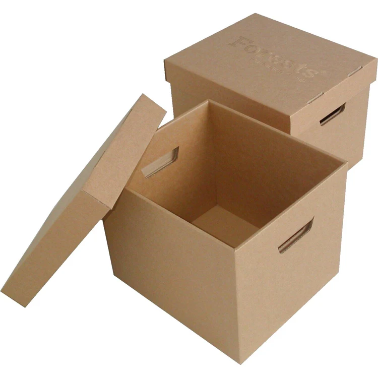 Manufacturers Hand Corrugated Extra Large Cardboard Box Insulated Handbags Custom Logo Moving Shipping Packaging for Clothes