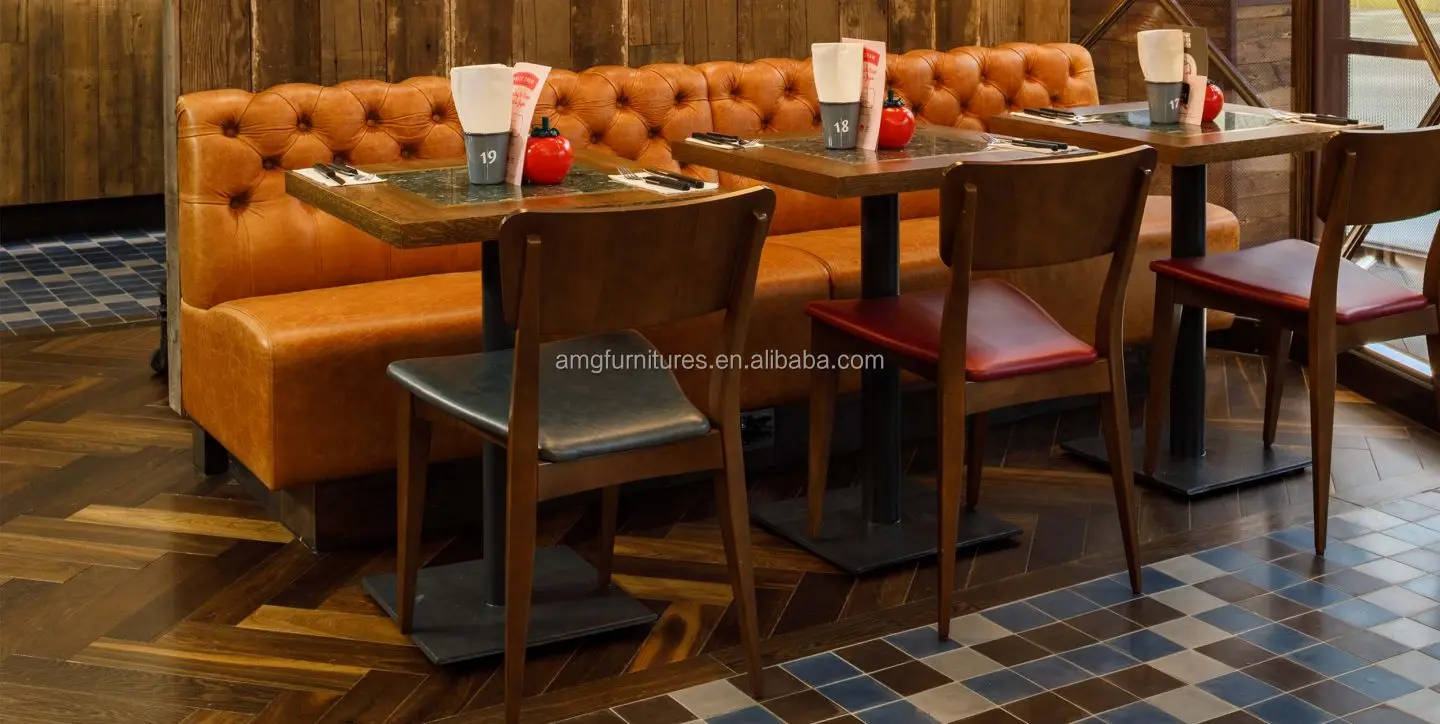 Industrial Wooden Coffee Restaurant Furniture Table Dining Tables Set