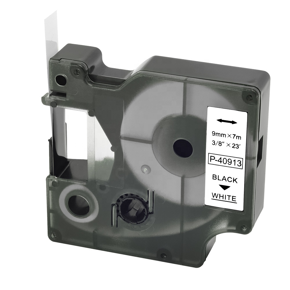 9 мм * 7 м черно-белая прочная клейкая водонепроницаемая совместимая лента для Этикеток Dymo D1 40913 для принтера DYMO LabelManager