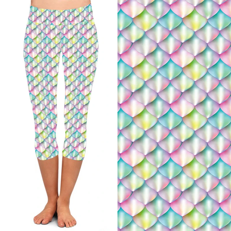 Dragon Scale Printed Leggings New 