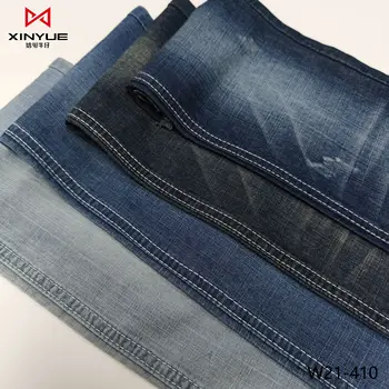 5oz Manufacturer High Quality Black Washed Stretch Jeans Prices woven Spandex Cotton Fire Retardant Denim Fabric  CVC