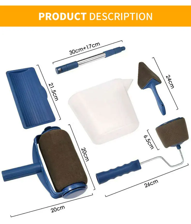 Diy Pintura Runner Rolo Pro Tools Set Escova Lidar Com Reuniram Edger