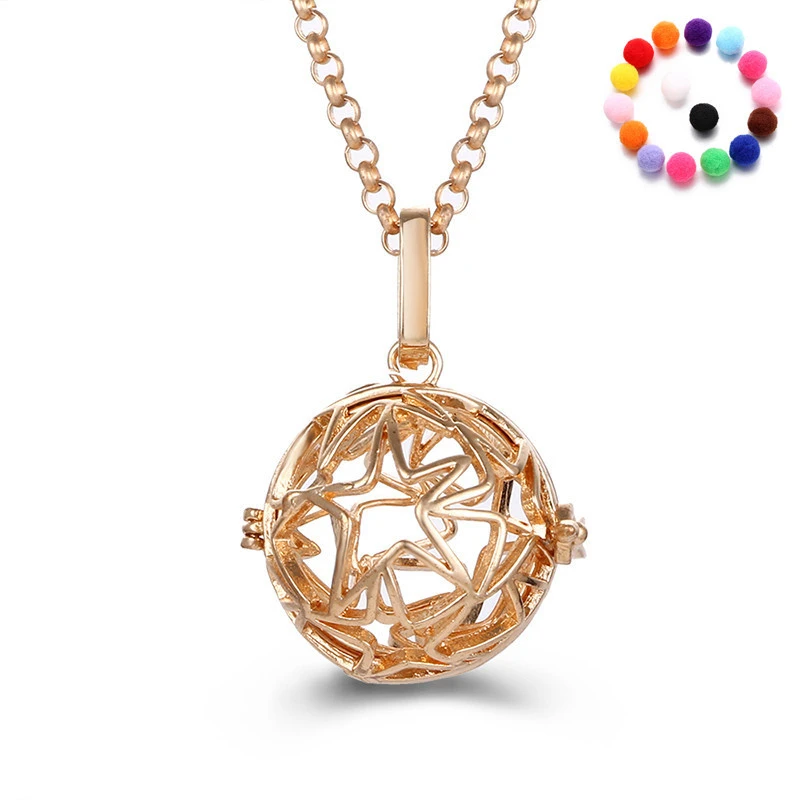 Vintage Gold Star Hollow Cage Belly 