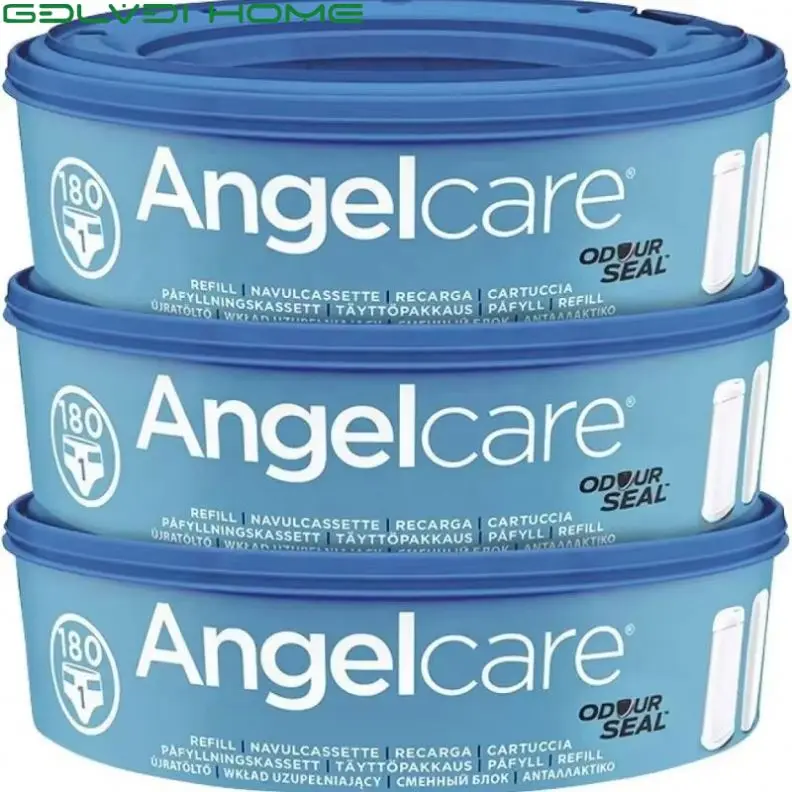 Angelcar E Refill Scented Diaper Pail OEM Customized 7 Layer(EVOH) Automatic Diaper Seal Odor Control Refill Cassettes 4