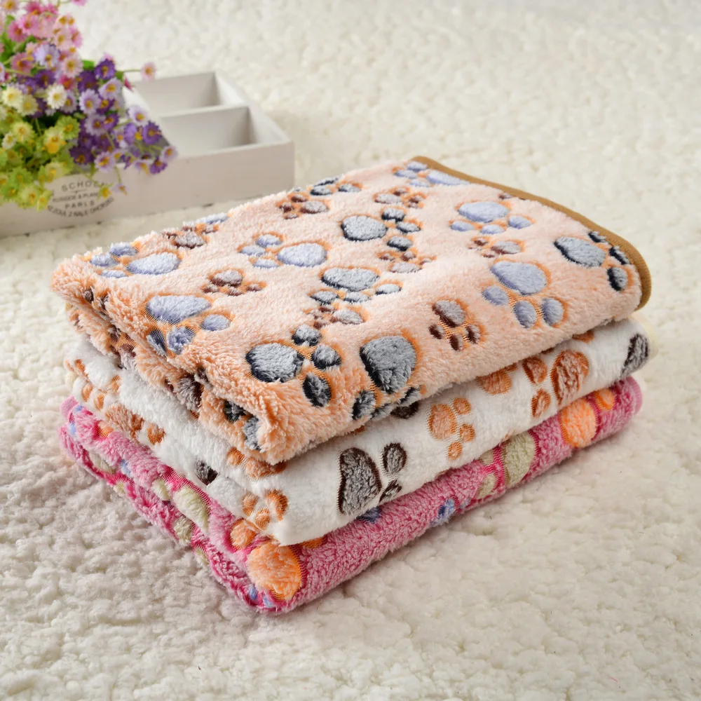 Reusable Winter Plush Pet Blankets Thickened Warm Removable And Washable Pet Bed Blankets