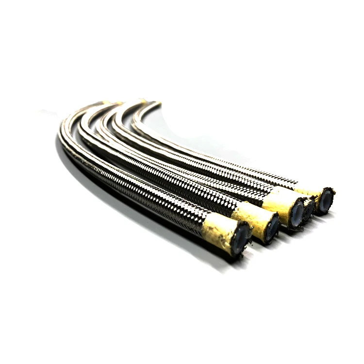 Auto Wire Protecting Ptfe Pipe Corrugated Hoses Transparent Tube Corrugated Flexible An3 Ptfe Fuel Hose