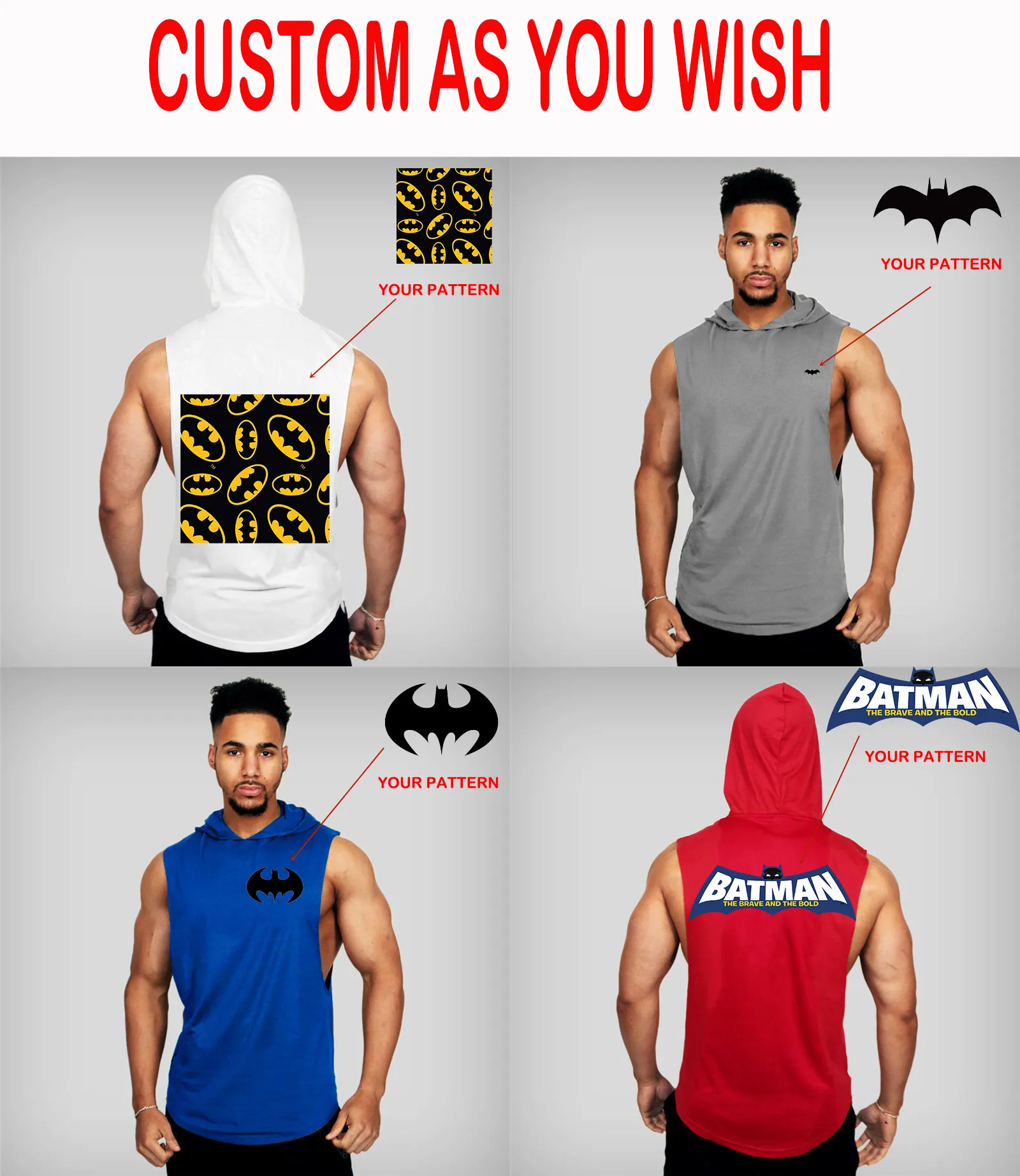 Wholesale Custom LOGO Popular 100% Cotton Bodybuilding Muscle Men's  Sleeveless Gym Hoodie Cut Off T Shirt Workout Hooded Tank Tops From  m.