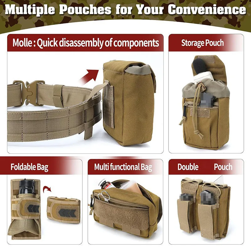 Modular Sport Enthusiasts High Density Material Quick Release Tactical Heavy Duty Belt High Density Material Tactical Belt