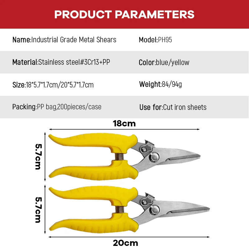 Long-nose Electrician Wire Branch Scissors