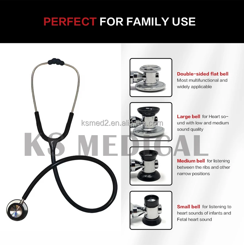 Ksmed Fetal Stethoscope Top Selling Aluminium Single Head Stethoscope