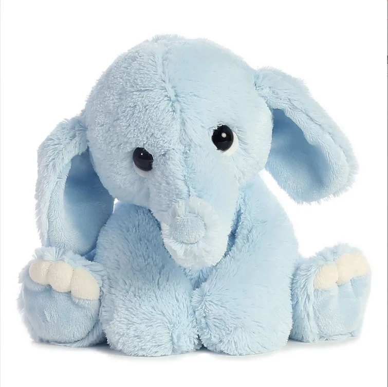 Hot Sale Cute Baby Elephant Plush Toy Big Ears Sitting Elephant Doll