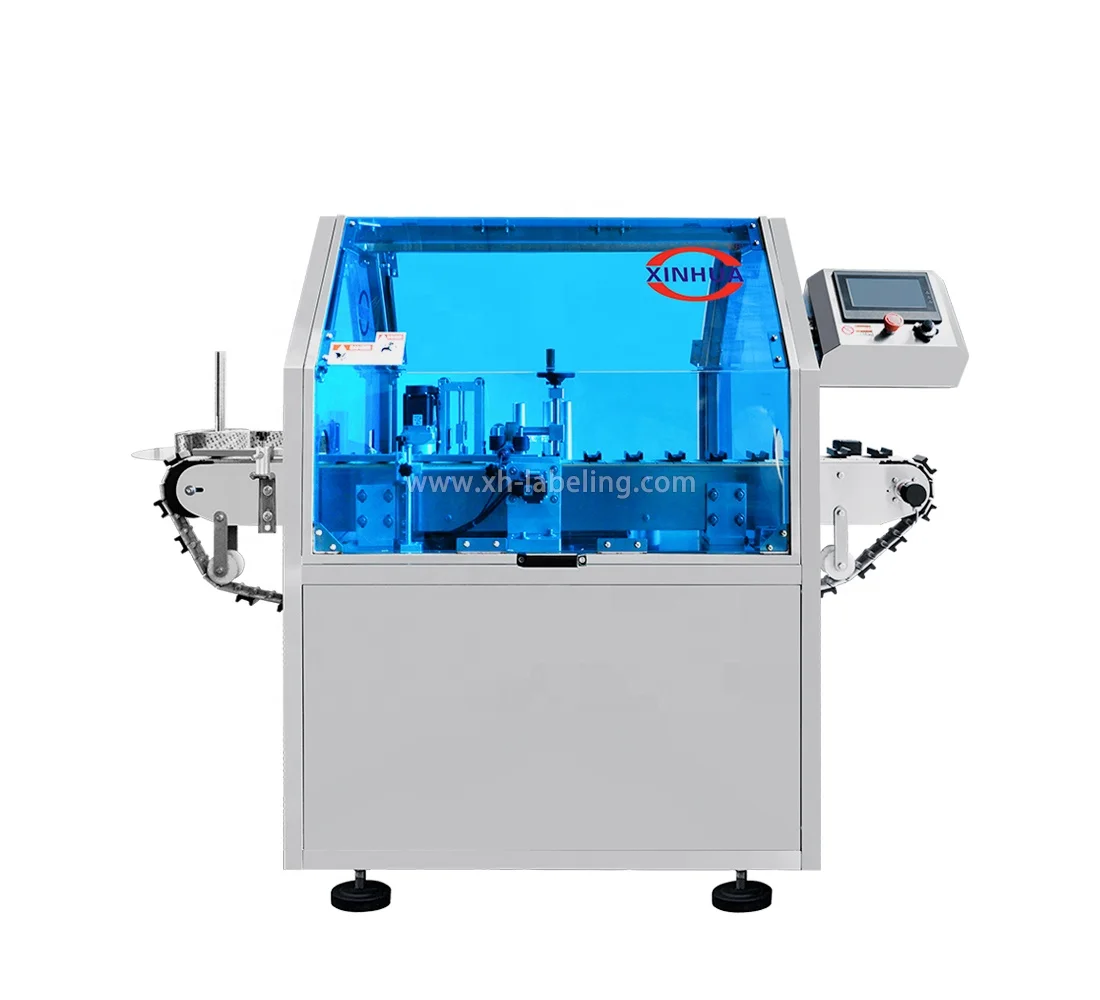 SHANGHAI XINHUA Quality Automatic Bottle Shrink Sleeve Labeling Machine for Water Beverage Lotion Cosmetic Jar Vaseline Bottle