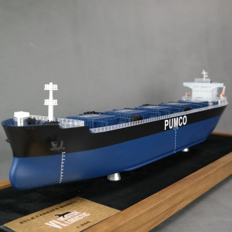 【A】O.A.S Factory Scale Customized 65cm Plastic Simulation Bulk Carrier Ship Model Novelty Gift for Ship Model Lovers