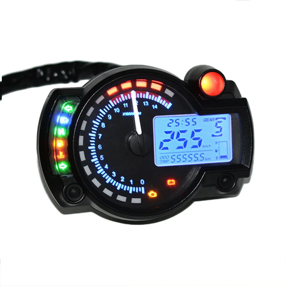 15000rpm modern  RX2N similar LCD digital Motorcycle odometer speedometer adjustable MAX 299KM/H