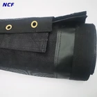 7' x 18' Premium black rolling up PVC Mesh Tarp for Dump Trucks