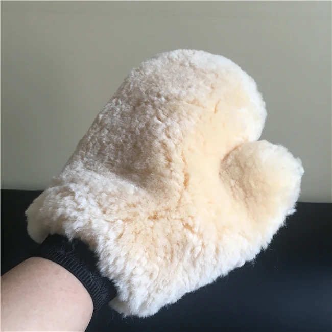 100 Genuine Sheepskin Wool Pile Car Wash Mitt Glove Buy Car Wash