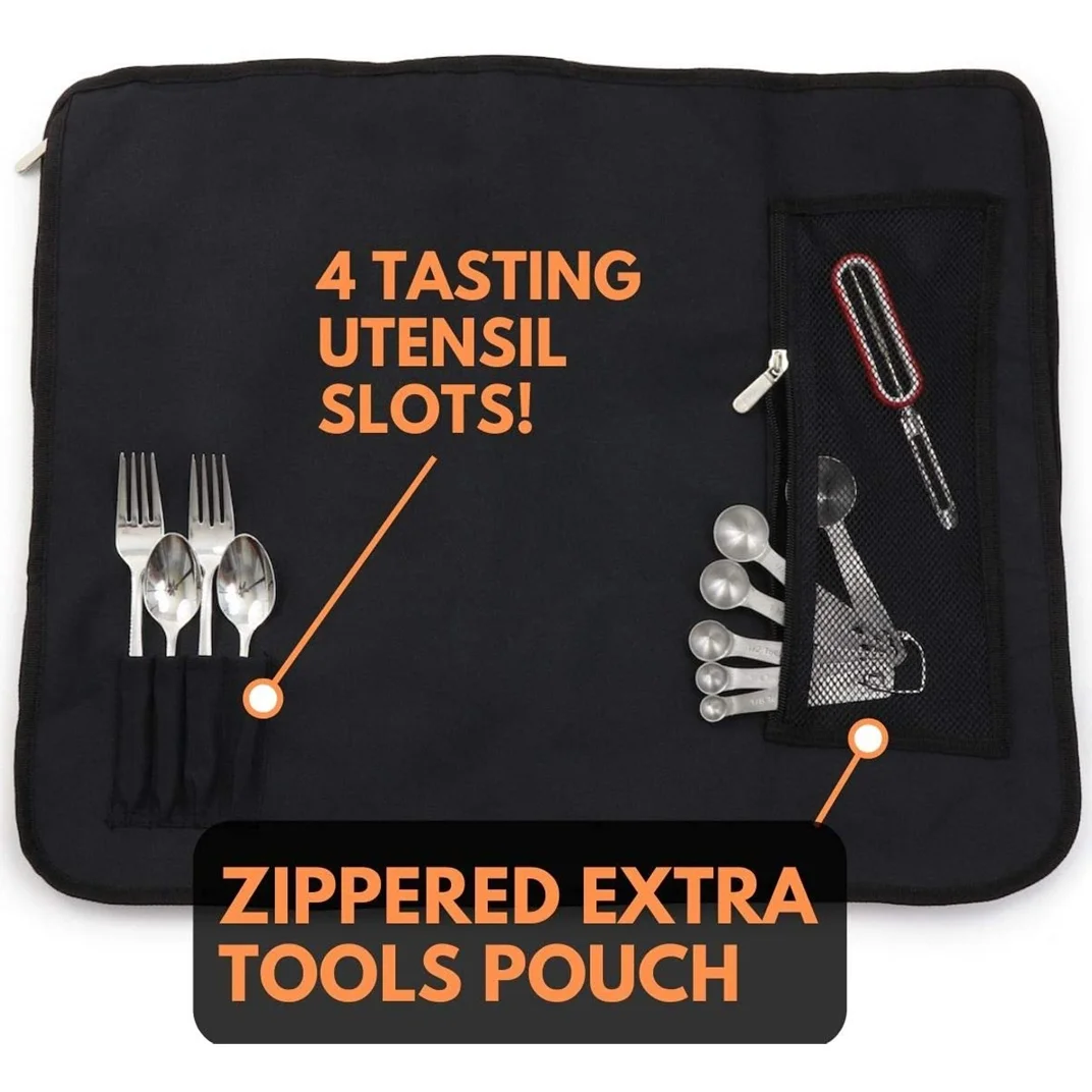 High Quality Plastic Chef Tool Kit Knife Roll Storage Bag Chef Knife