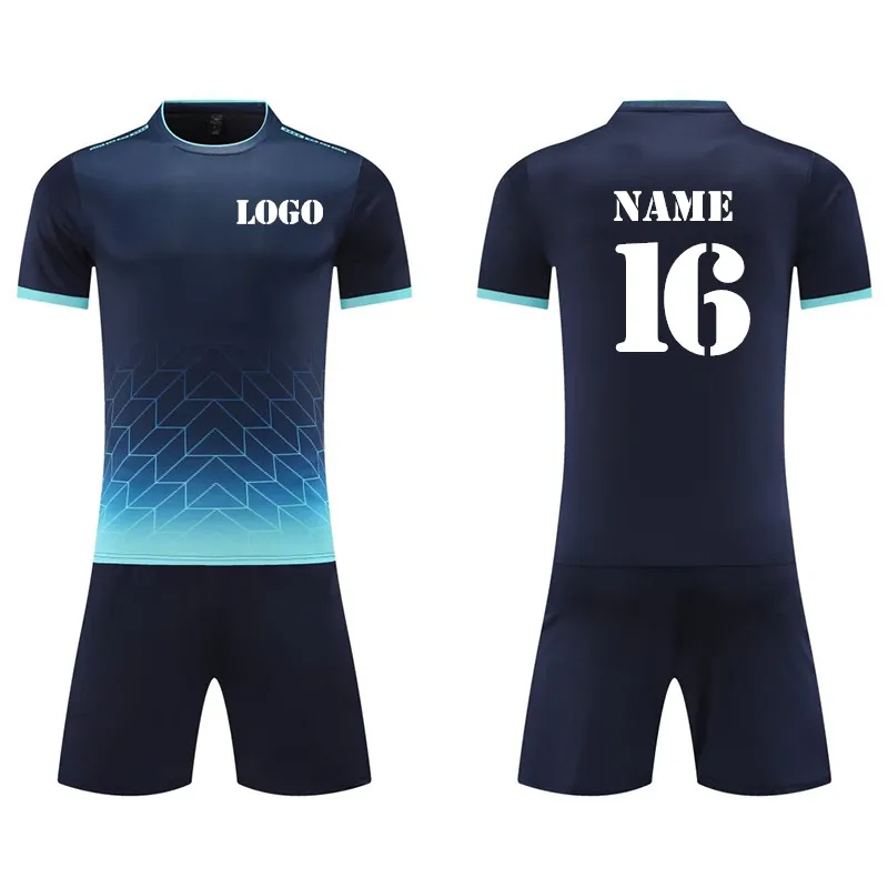 Custom Navy Blue Jersey - Thailand Quality Football Shirts