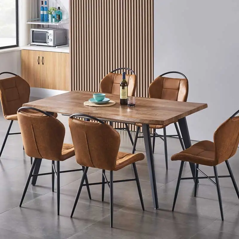 Cheap Living Room Table Set Modern Home Kitchen Dining Table Set Wooden Extendable Wood Live Edge Dining Table 8 Seater