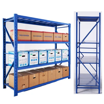 Warehouse racking companies metal adjustable shelving storage racking assembled iron shelves for goods