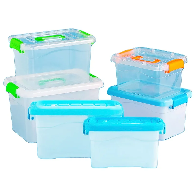 Boîte de rangement en plastique pour jouets de petits enfants, qualité supérieure, conteneur en plastique Transparent, multifonction minimaliste, nouvelle vente