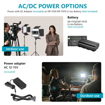 Neewer 2/3 Packs 660 LED Video Light With APP Control, Photography Video Lighting Kit With Light Stands, Dimmable 40W + Diffuser product image