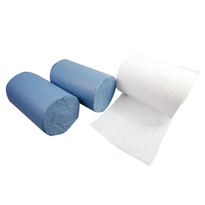 100% Raw Cotton Absorbent Cotton Gauze Roll Manufacturer - China