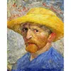 Self-Portrait with a Straw Hat