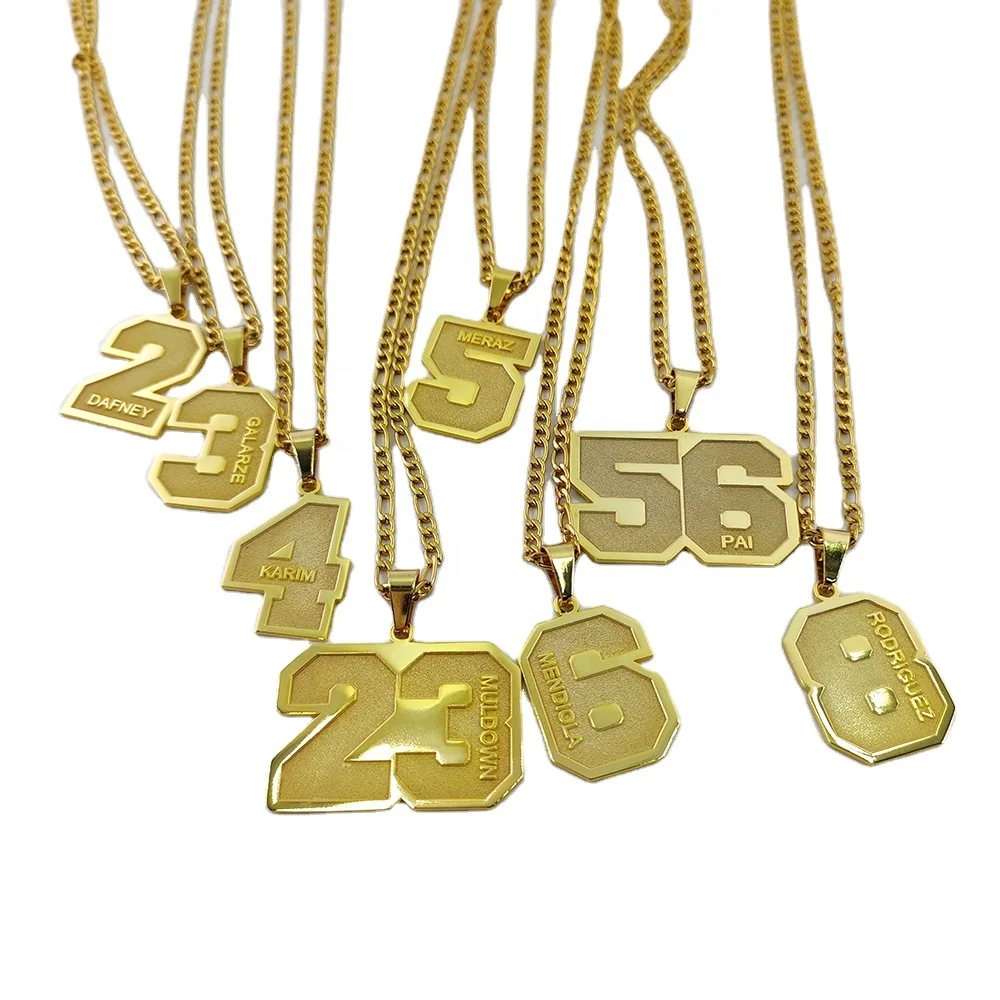 Personalized Number Pendant Custom Necklace by Lucky Angel - Main Image