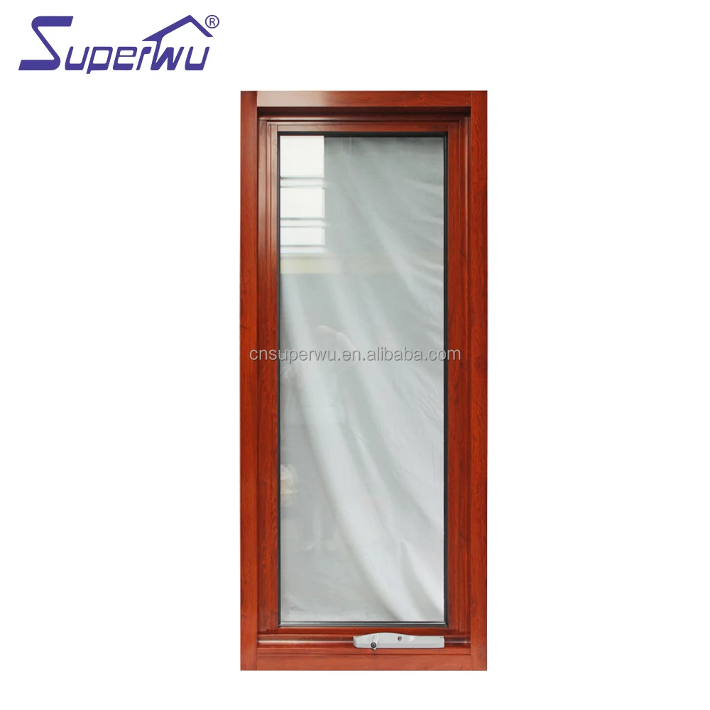 Energy Efficient Insulation Soundproof Double Glazed Aluminium Awning Windows