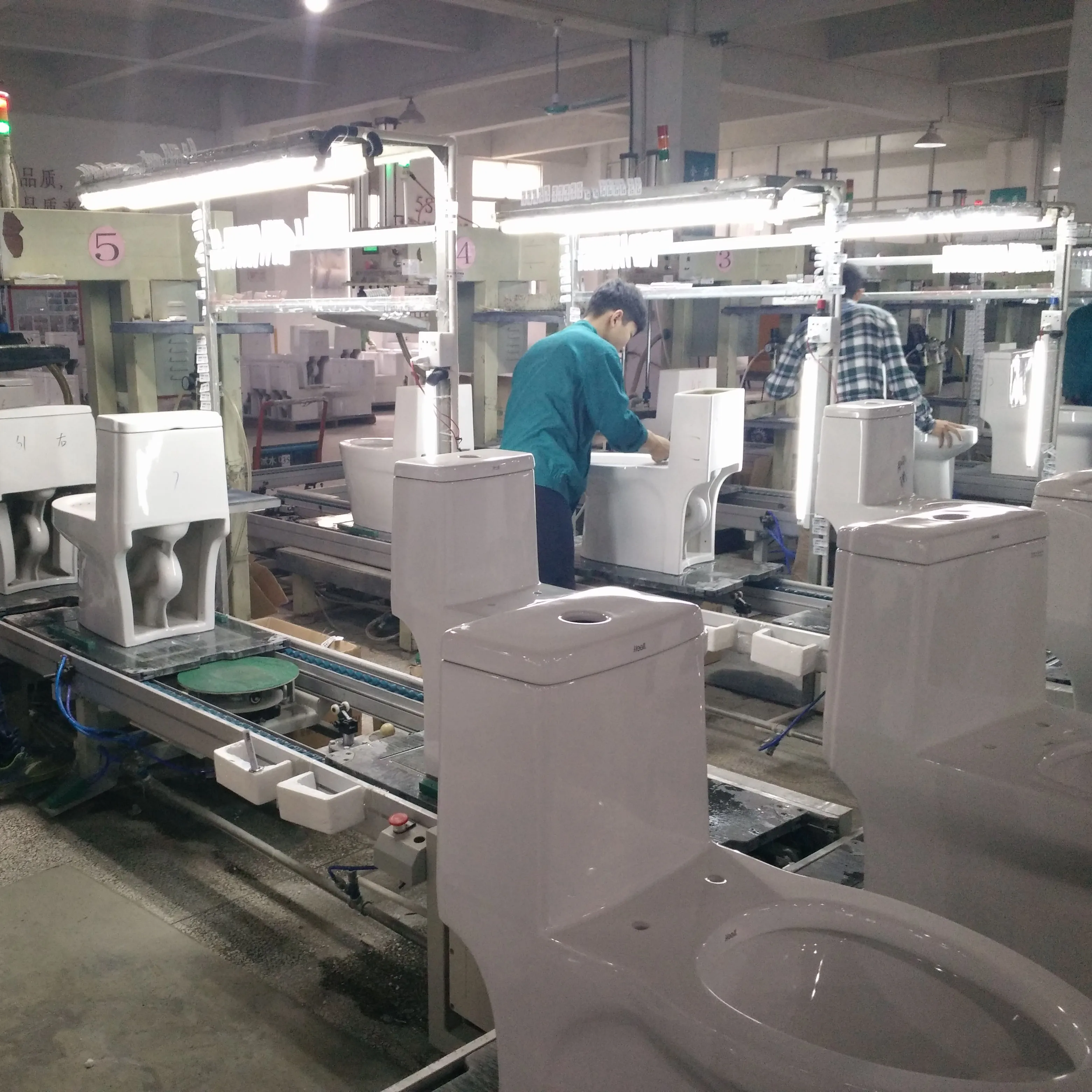 Manufacturer Custom Toilet Automatic Assembly Line Sanitary Ware  Closestool Toilet Automatic Production Line