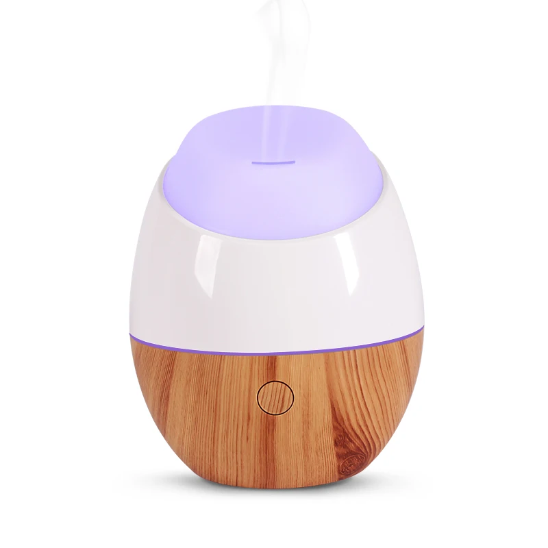 120Ml Mini Air Humidifier Ultrasonic Usb Aroma Diffuser Wood Grain Electric Essential Oil Diffuser Wood Humidifier Home