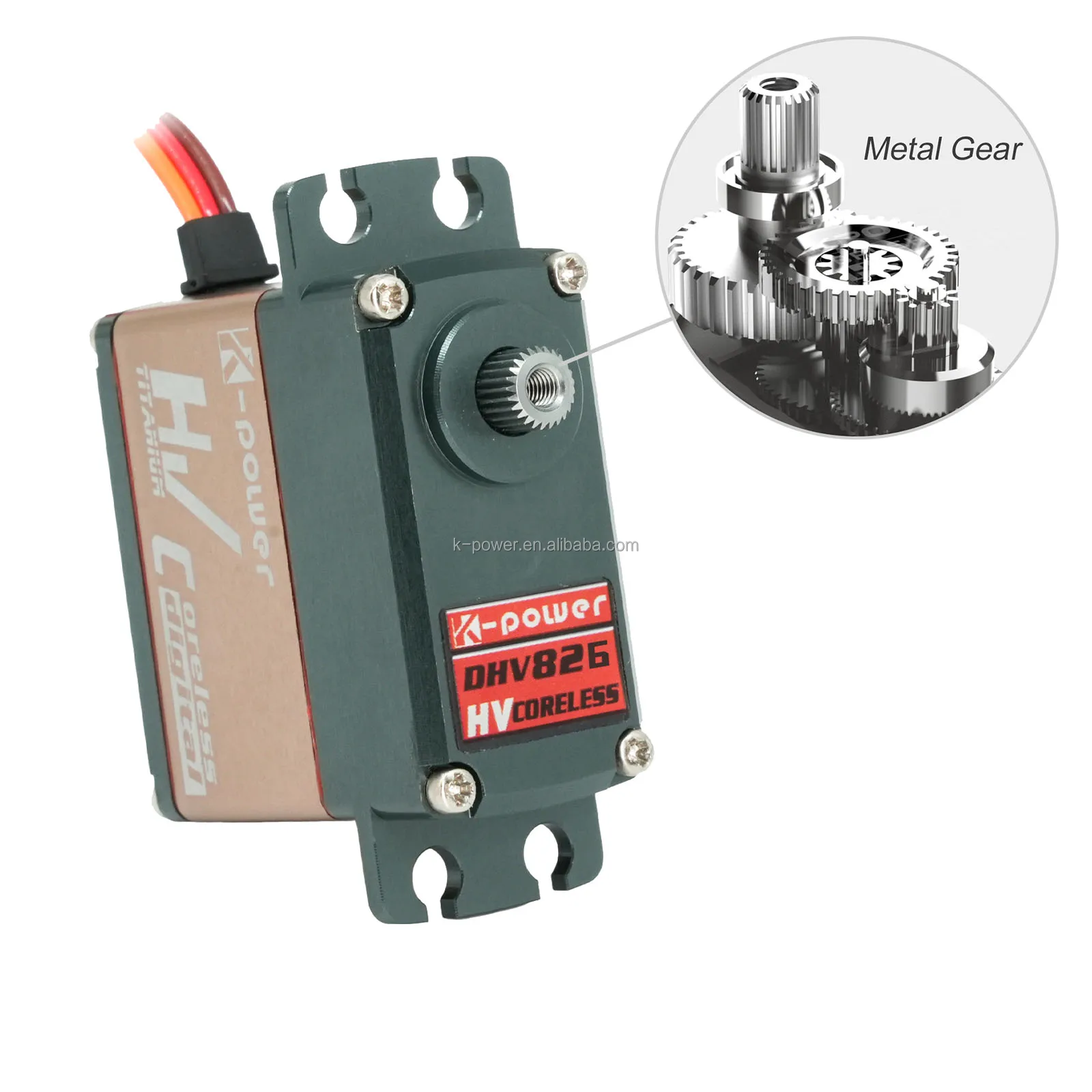 K-power 25kg High Voltage Coreless Waterproof RC Servo