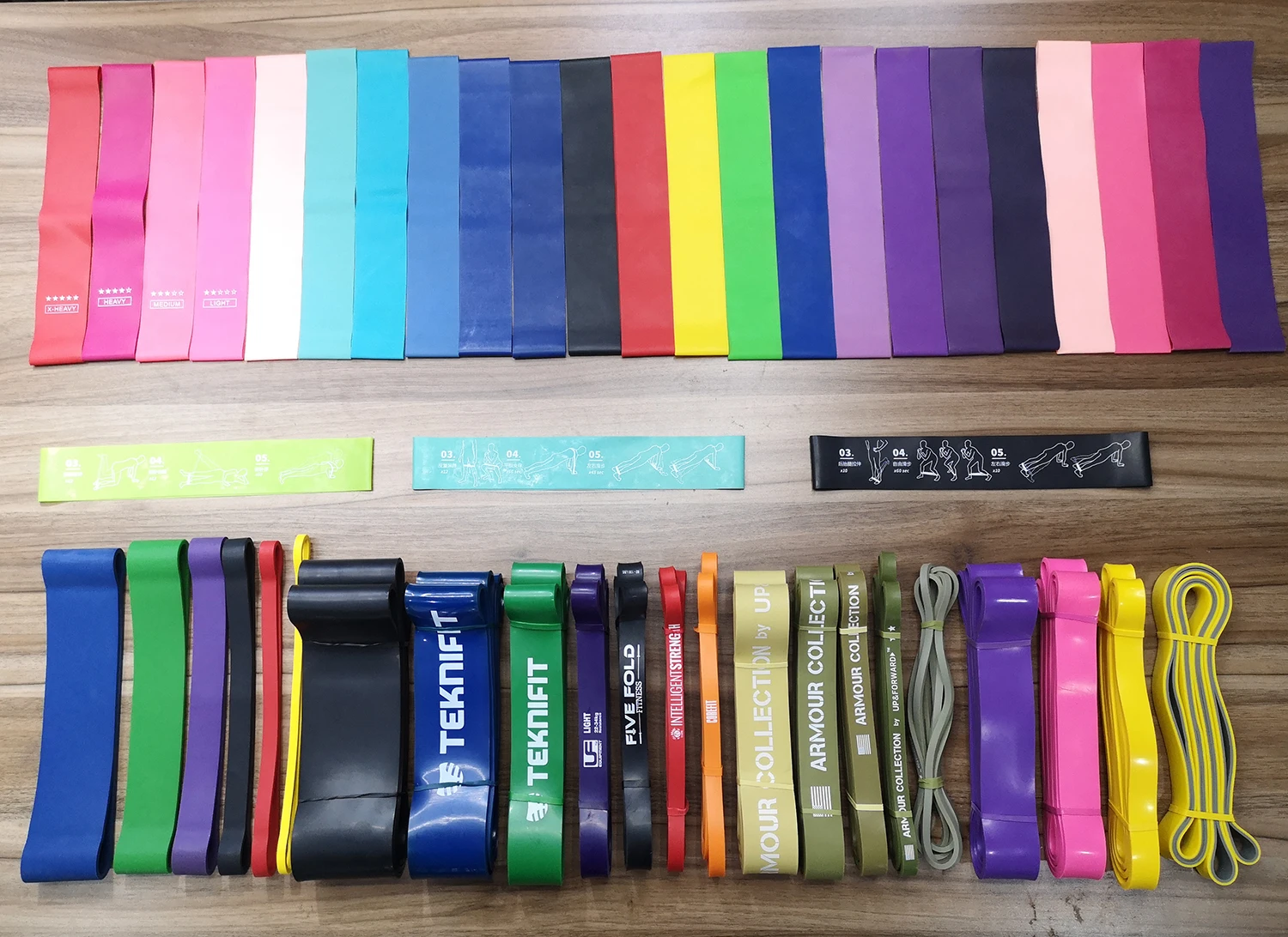 Custom Logo Bands Resistance Bands Set Custom Elastic Exercise Long Workout Gym Pull Up Bands