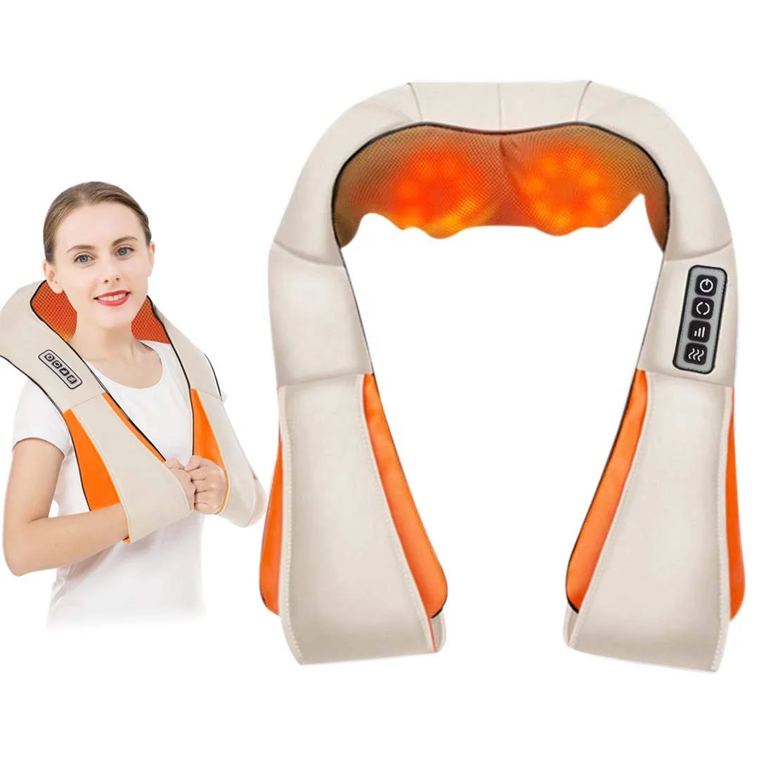 Massager of neck kneading отзывы. Массажер для шеи with Heat. Deep Shiatsu Massager. Портативный массажер для шеи фото. Массажёр плеч бассейн.