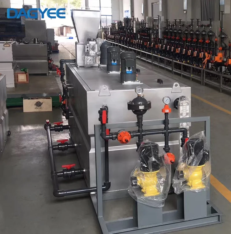 Система подачи полимера Asp подготовки порошка Sus304 316 Pp 500l 1000l 7