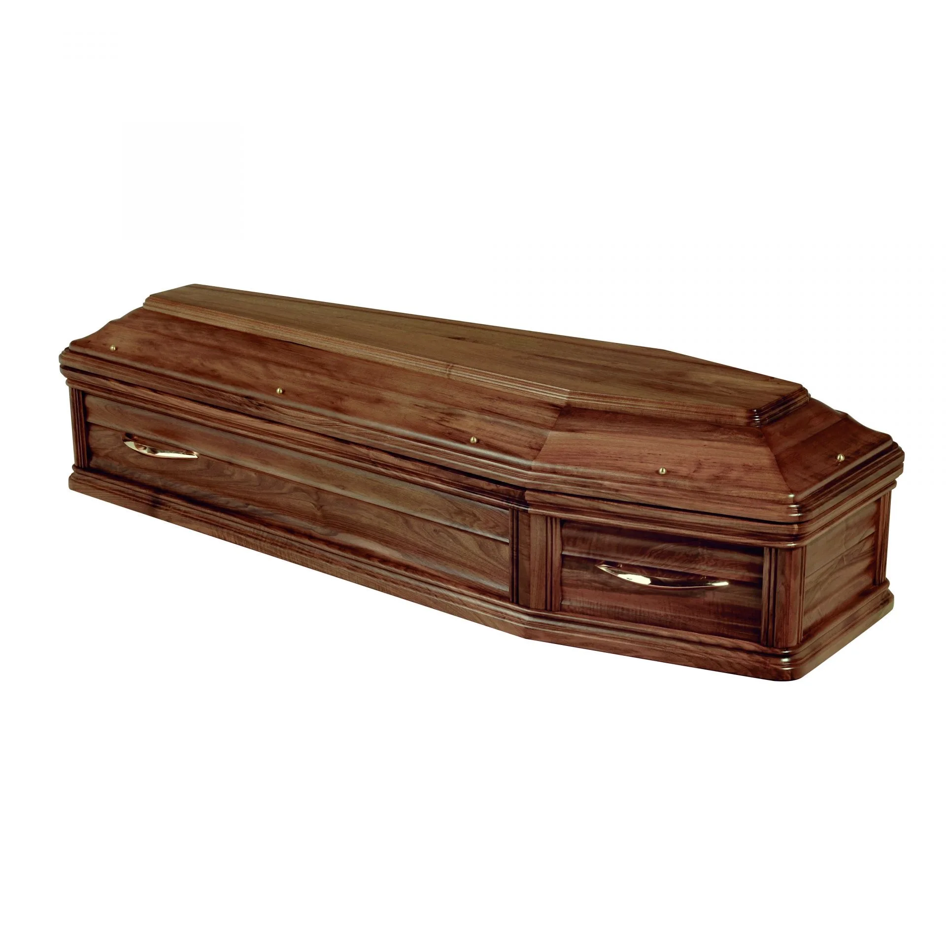 High Quality Funeral Supplies Wholesale American Style Wooden Coffins Burial Made of Mahogany Wood Full Couch Caskets Tabut