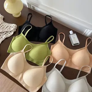 Factory Direct Wholesale Comfortable Daily Breathable Bra Lightweight Summer Thin Suspender Vest Knitted Weaving Traceless