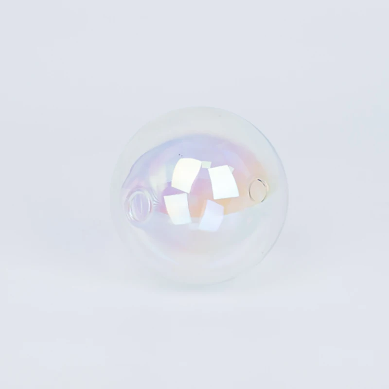 Hand Blown Heat Resistant Rainbow Colored Round Hollow Empty Borosilicate Glass Globe Ball Sphere Lamp Shade